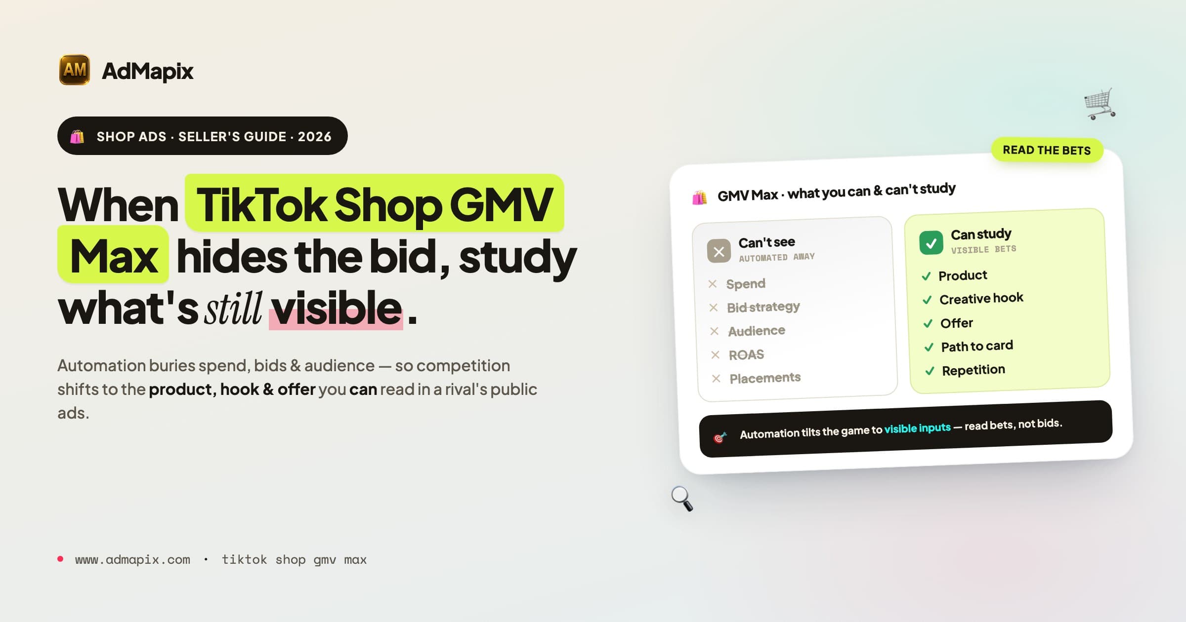 TikTok Shop GMV Max Ads 2026: Competitor Creative, Product & Offer Research