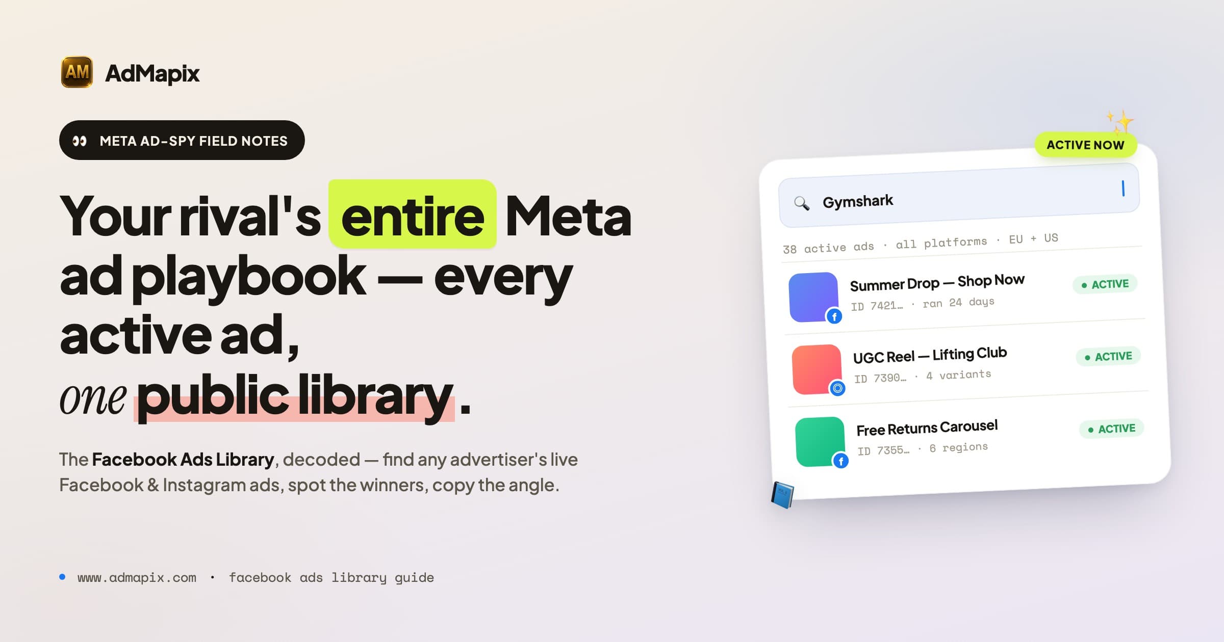How to Use Facebook Ads Library: Filters, Fields & Competitor Research