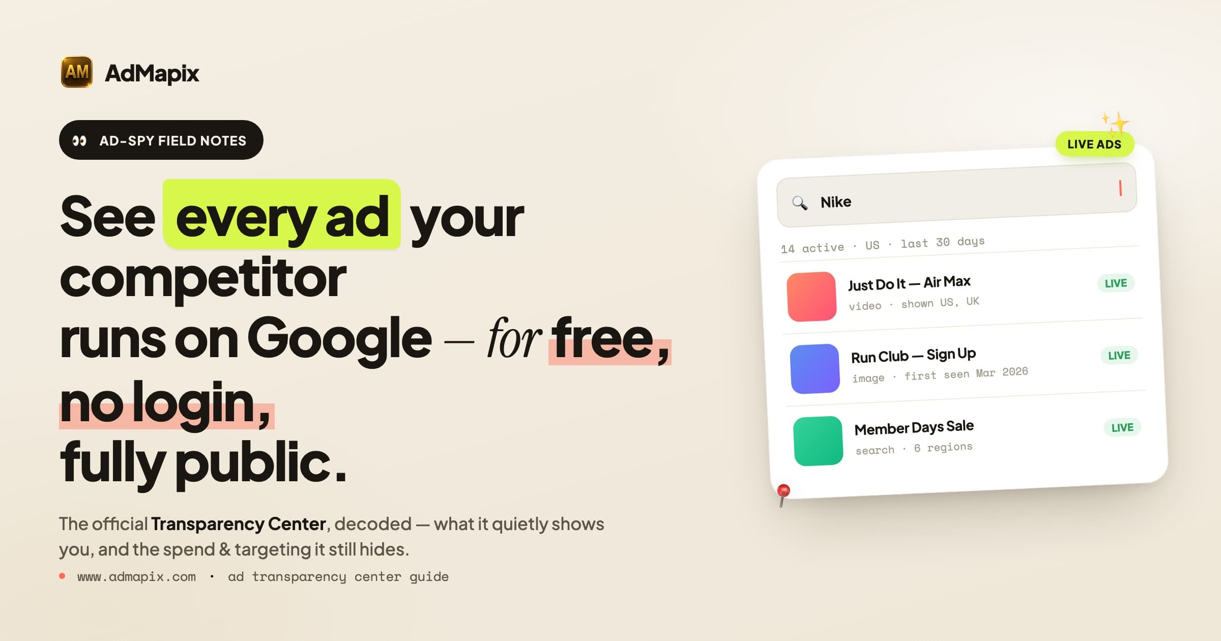 Google Ads Transparency Center: Official URL & How to Use It (2026)